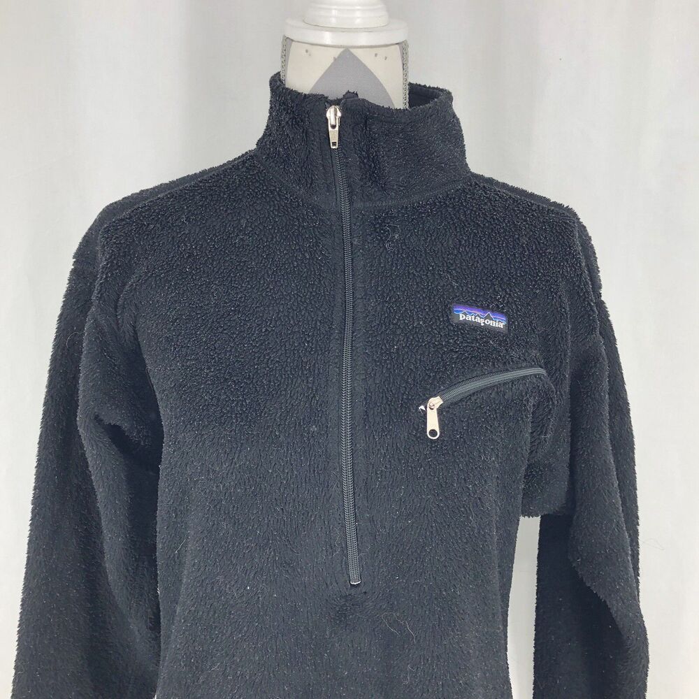 Patagonia Regulator Polartec Black 3/4 zip Pullover Fleece Small USA